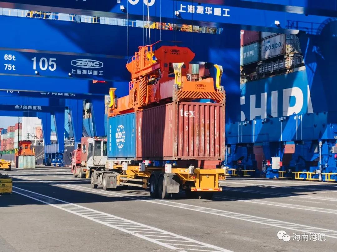 洋浦国际集装箱码头单日吞吐量破6000标箱！