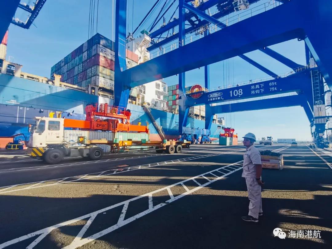 洋浦国际集装箱码头单日吞吐量破6000标箱！