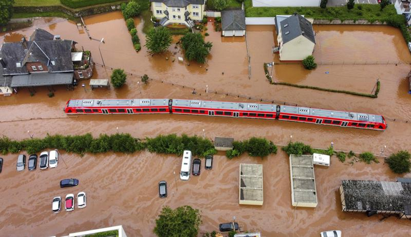 预警！德国百年一遇大洪水，铁路大面积中断，运输受阻！