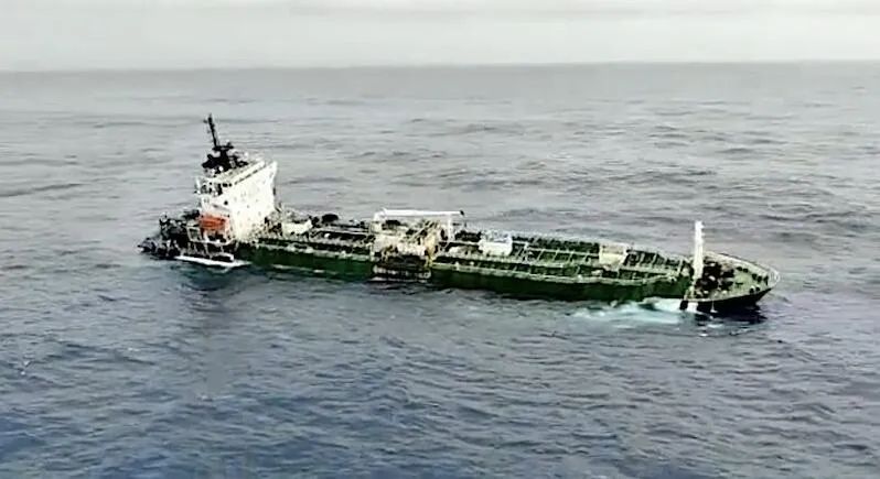 22名船员获救！一油轮在阿拉伯海进水遇险