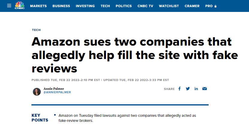 别“刷”了！又有两大刷单公司遭亚马逊起诉！
