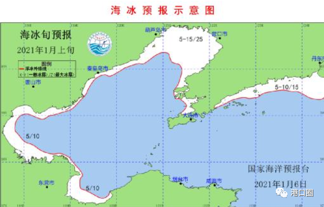 这些港口请注意，渤海黄海海冰冰情或将达到警报标准