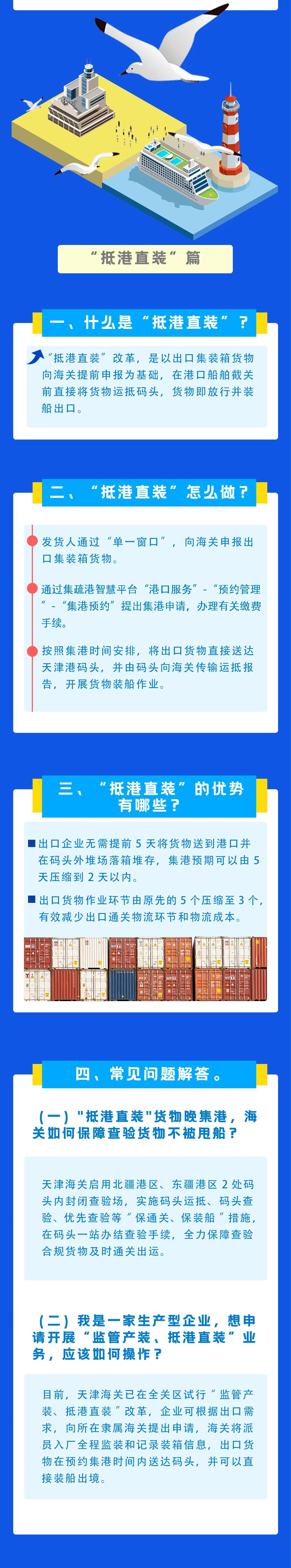 一图读懂丨促进跨境贸易便利化之“船边直提”“抵港直装”