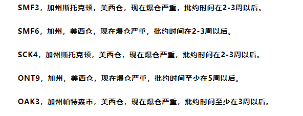 卖家注意！美国亚马逊多个FBA仓库严重爆仓